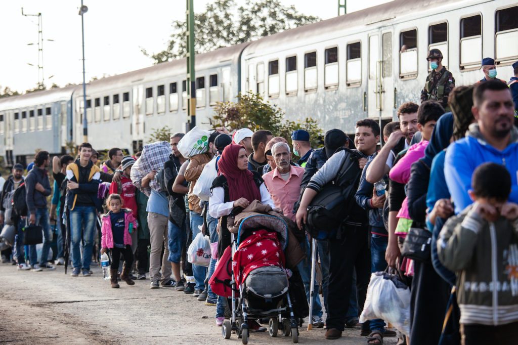 Syria's refugees arriving by train to Hungary on the way to Germany | © Istvan Csak/Shutterstock