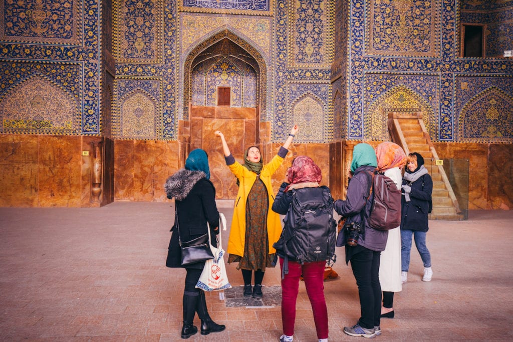 Nadia Badiee leads a female tour in Iran © | Damian Raggatt/Intrepid Travel