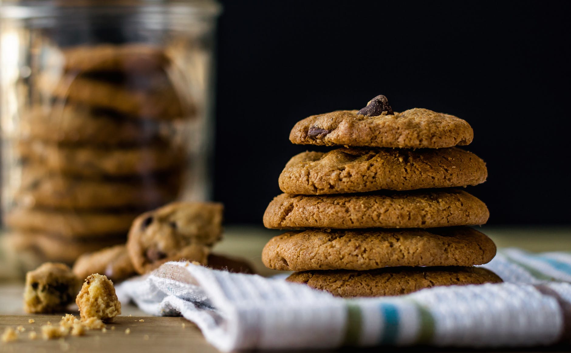 cookies crumbs dessert food