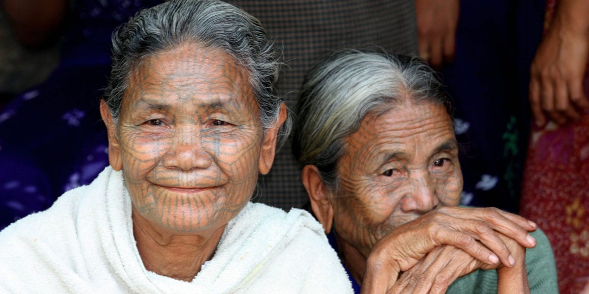 The Chin State Women and their face tattoos | © dany13/Flickr