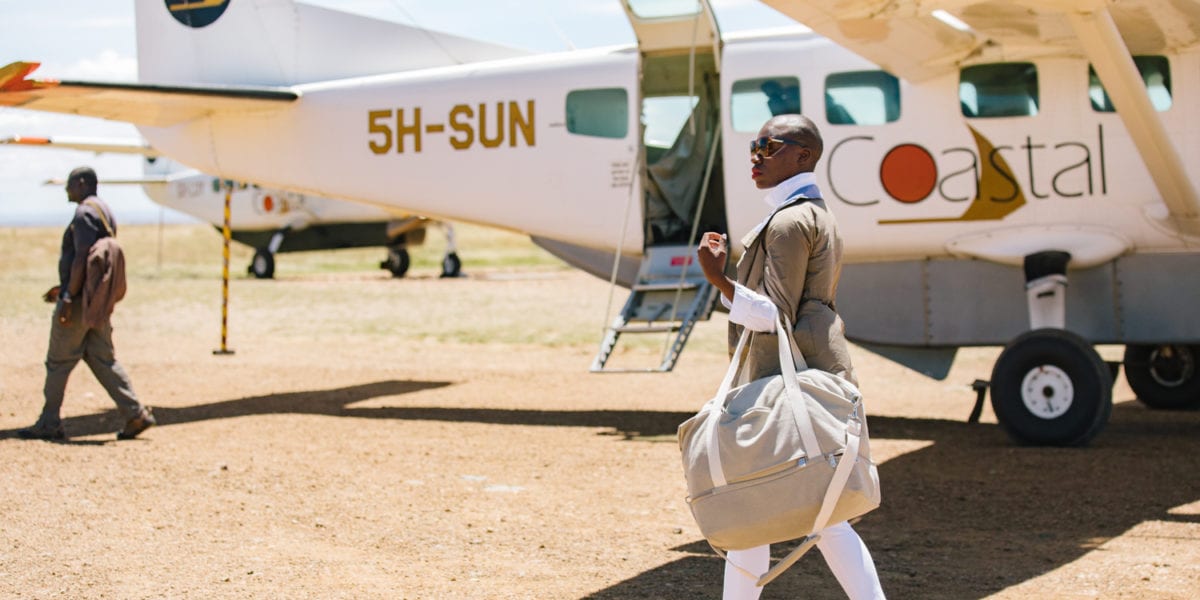 Jessica Nabongo in the Serengeti in Tanzania | © Elton Anderson