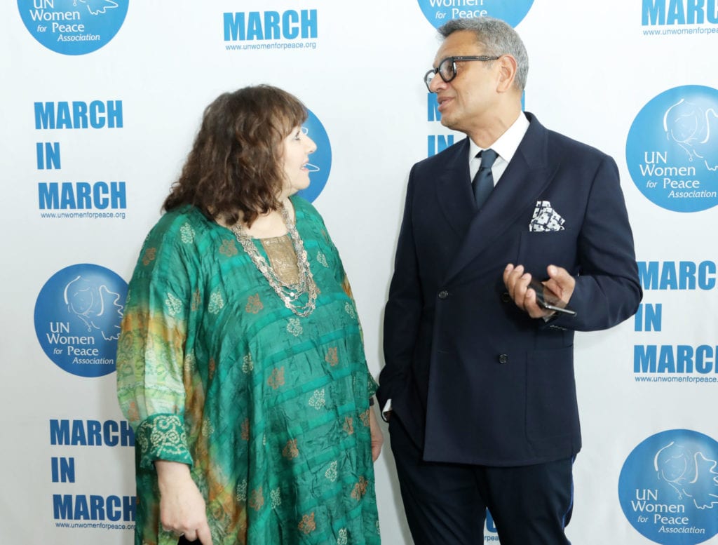 Leslee Udwin and Naeem Khan attend the UN Women For Peace Association 2019 Awards Luncheon | © Gonzalo Marroquin/Patrick McMullan via Getty Images