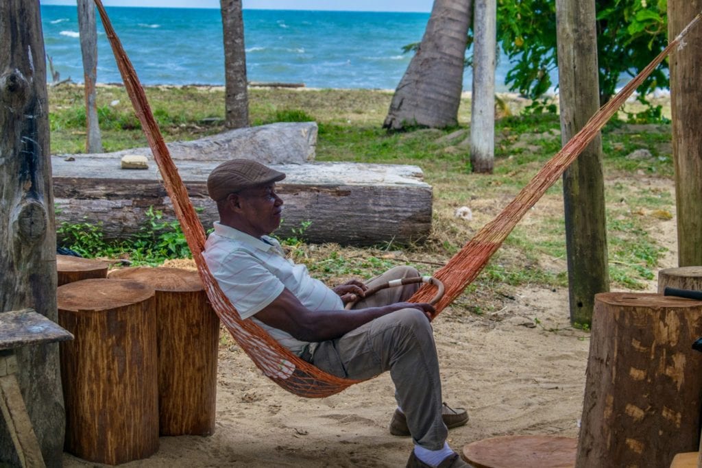 Austin Rodriguez, Central America’s most famous Garifuna drum maker. | © Jessica Vincent