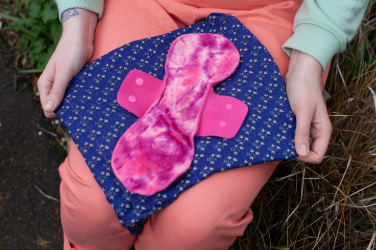 Hilary, 27, uses reusable sanitary pads to manage her period | © WaterAid/ Billy Barraclough