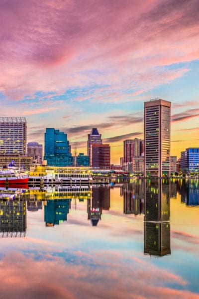 Baltimore, Maryland, USA skyline on the Inner Harbor | © Sean Pavone/Shutterstock