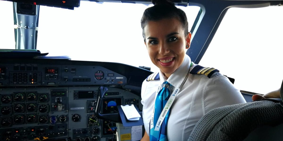 Courtesy of Pilot Valérie Bich, the first female pilot of SATA Air Azores