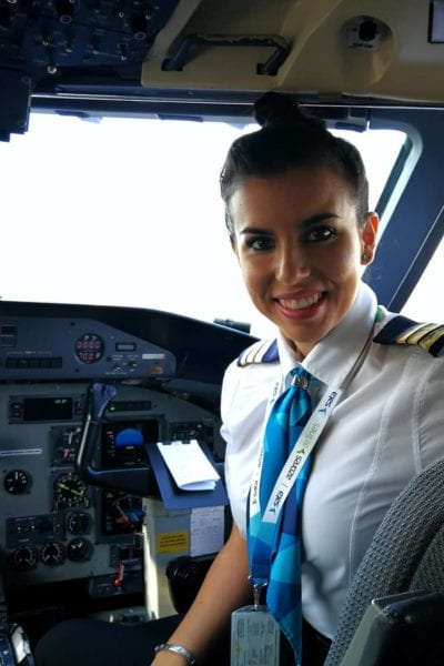 Courtesy of Pilot Valérie Bich, the first female pilot of SATA Air Azores