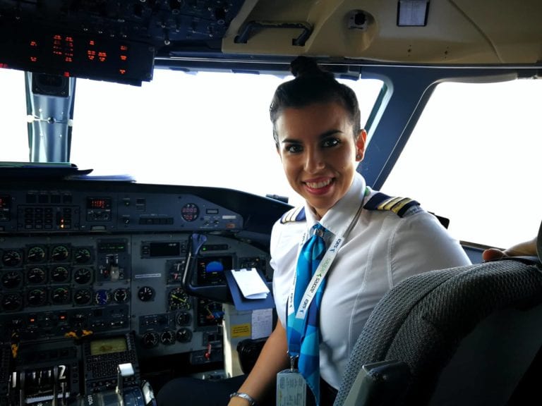 Courtesy of Pilot Valérie Bich, the first female pilot of SATA Air Azores