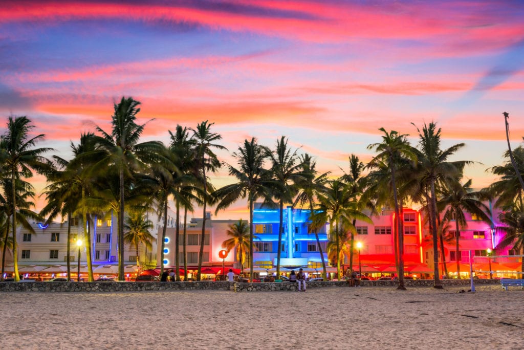 Sunset over Miami Beach | © Sean Pavone/Shutterstock