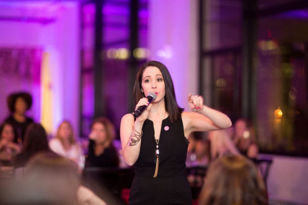 Beth Santos at the Female Founders Dinner | © Courtesy of Wanderful