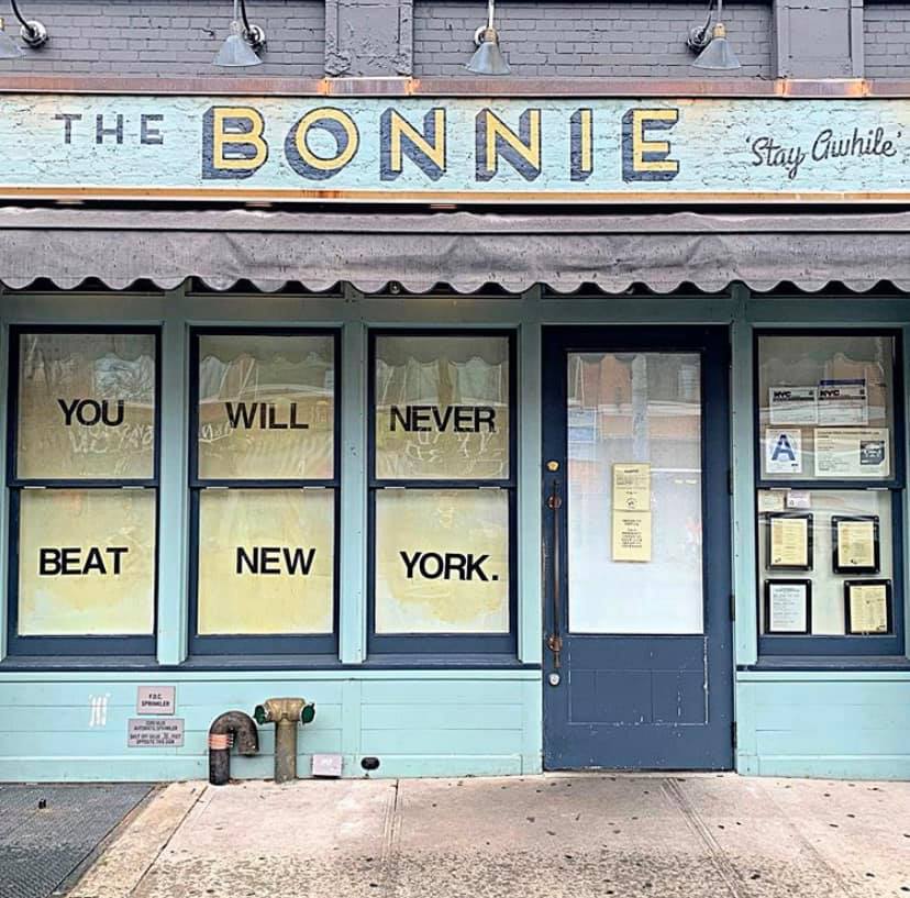 Signs outside of The Bonnie in Astoria © | We Heart Astoria