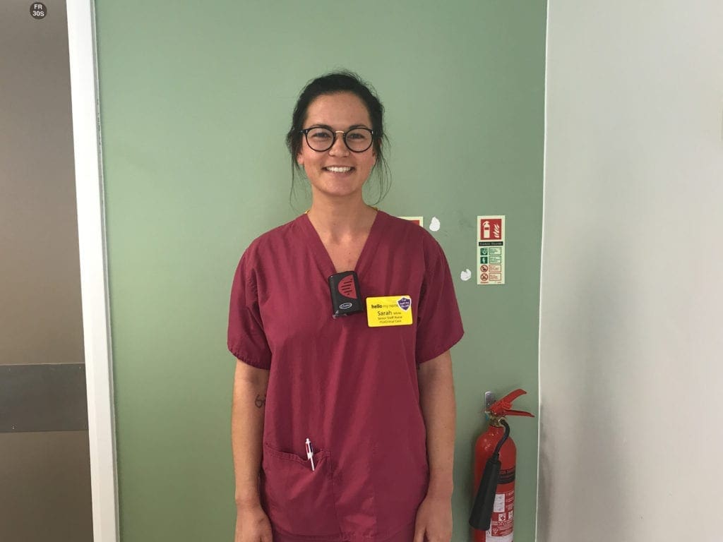 ICU Nurse, Sarah White