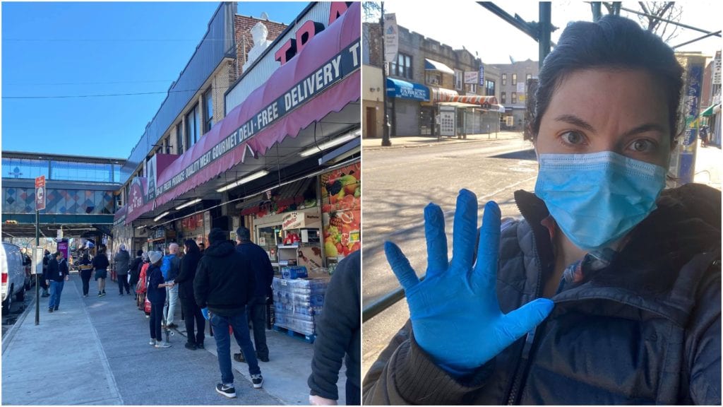 The author outside a grocery store in Astoria © | Nikki Vargas/Unearth Women