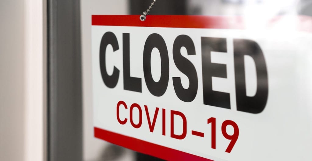 A business is closed due to Coronavirus | © Shutterstock