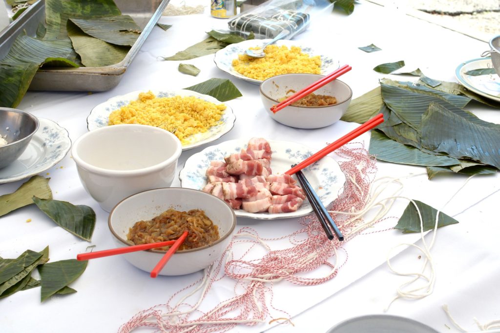 A collective focused on bringing women together to create Vietnamese Banh Chung for Lunar New Year | © Cathy Chaplin/The Bahn Chung Collective