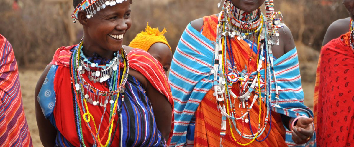 Amboseli,National,Park,,Kenya,,September,,2014.,Beautiful,Maasai,Tribe,Women