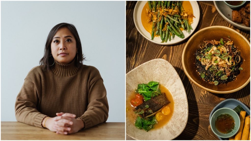 Left: Melissa Miranda by Andrew Imanaka | Right: The food at Musang by Adam Gatdula