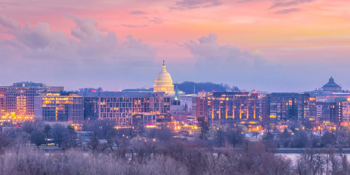 Washington, D.C. skyline at twilight | f11photo/Shutterstock